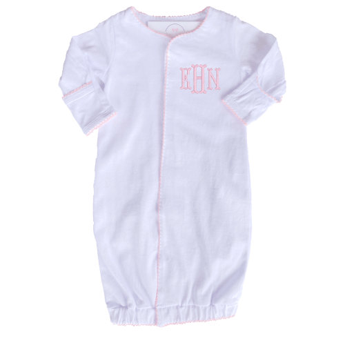 Custom Monogram Gown - Pink