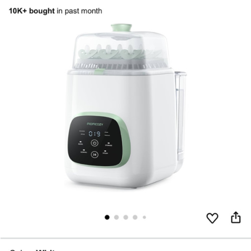 Momcozy KleanPal Pro Baby Bottle Washer, Sterilizer & Dryer - All-in-One Cleaning Machine for Bottles, Pump Parts & Baby Essentials - Time-Saving & Effortless Care