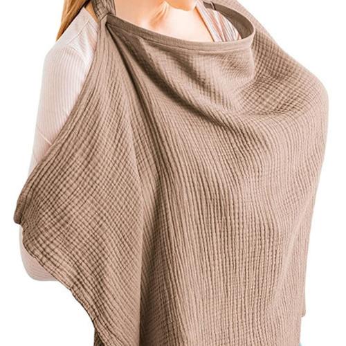 Breathable Nursing Apron 100% Cotton Cover for Baby Breastfeeding Hot Q1 I8M1