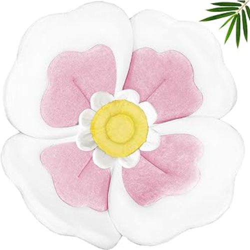 Baby Bath Flower for Sink - Organic Flower Bathtub for Baby -Blooming Baby Bath Flower Fits Bathtub Sink Tub -Patented Design Gives More Support for Newborns -Lotus Flower Baby Bath Mat for Girl