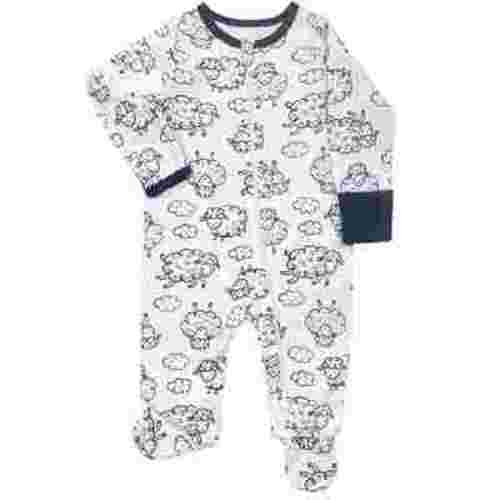 Wonder Nation Baby Gender Neutral Zip Front Footed Sleep N Play Pajamas, Sizes Preemie-6/9 Months