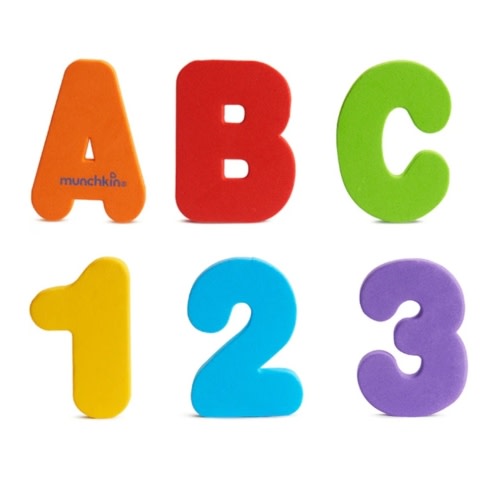 Learn Bath Letters & Numbers, Primary, 36ct | Munchkin