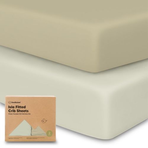 Keababies 2pk Isla Fitted Crib Sheets For Boys, Girls, Baby Crib Sheet, Fits Standard Nursery Crib Mattresses