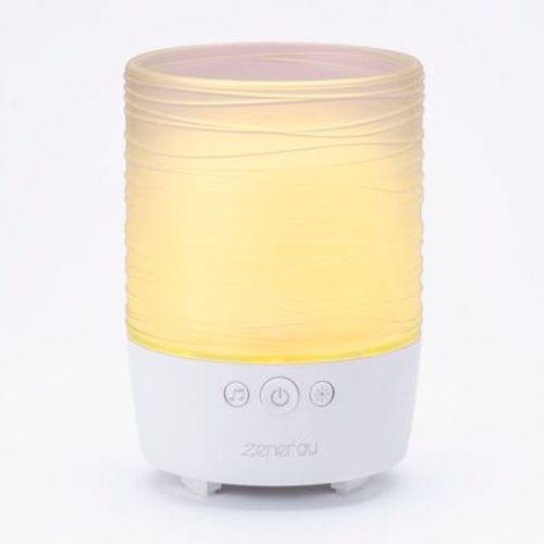 iHome Sound Machine with Bluetooth Speaker, Flameless Candle, and Sleep Sounds - White (iZBT110)