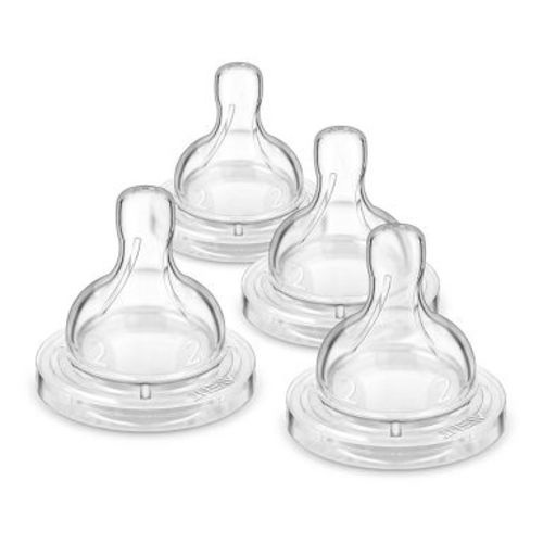 Philips Avent Anti-Colic Nipples - Slow Flow - Flow 2 - 4pk