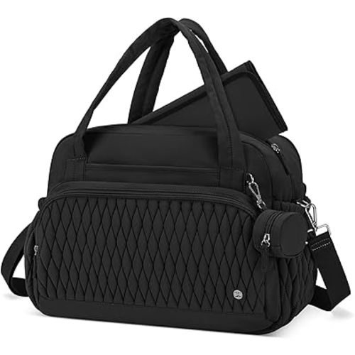 Telena Tote Diaper Bags, Travel Crossbody Large Capacity Hospital Bag for Women Labor Delivery with Pacifier Case
