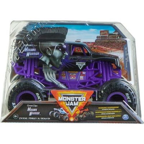 Monster Jam, Mohawk Warrior Die-Cast Monster Truck 1:24 Scale