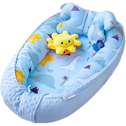 Baby Lounger| Sleeping Bed for Newborn| Baby Nest Sleeper| Ultra-Soft Baby Snuggle| Lounger for Co-Sleeping| Cotton Breathable Baby Nest | Newborn Lounger for 0-12 Months|