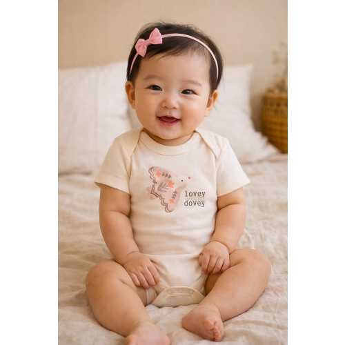 Lovey Dovey Dove Baby, Boy, Girl, Unisex, Infant, Newborn, Organic, Ecofriendly, Bodysuit, Outfit, One Piece