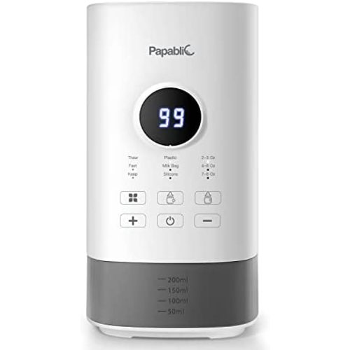 Papablic Baby Bottle Warmer Pro for Breastmilk with Unique Prevent Overheating System, Digital Timer and Automatic Shut-Off
