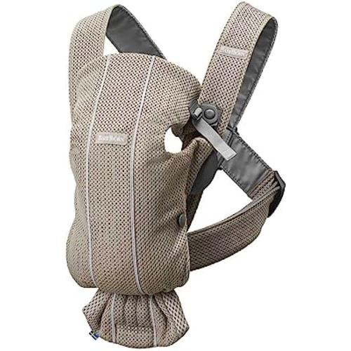 BabyBjörn Baby Carrier Mini, 3D mesh, Gray Beige