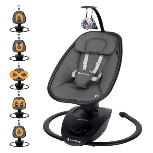 Baby Trend Nu-Motion Infinity Swing with Interactive Display - Midnight Black