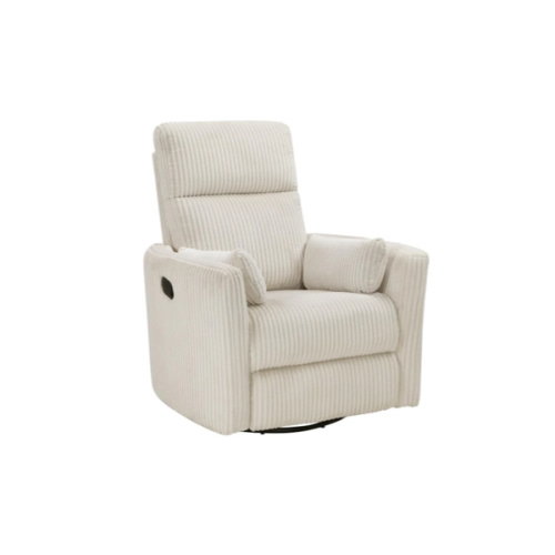 Ellery Beige Nursery Swivel Glider Reclining Chair | Living Spaces