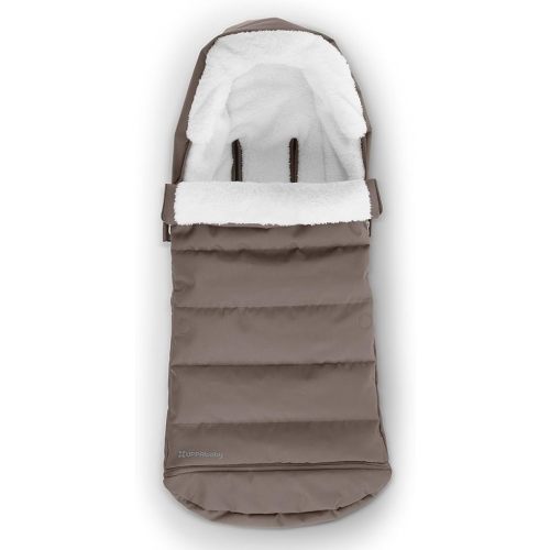 UPPAbaby CozyGanoosh Footmuff/Easily Attaches to UPPAbaby Strollers + RumbleSeat/Ultra-Plush, Weather-Proof/Theo (Dark Taupe)