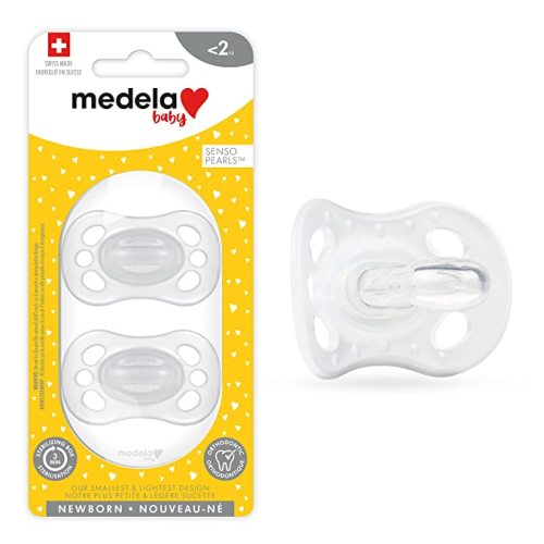 Amazon.com : Medela Baby Pacifier | Newborn 0-2 Months | 2-Pack | Includes sterilizing case | Silicone- and BPA-Free | Supports Natural Suckling | Clear : Baby