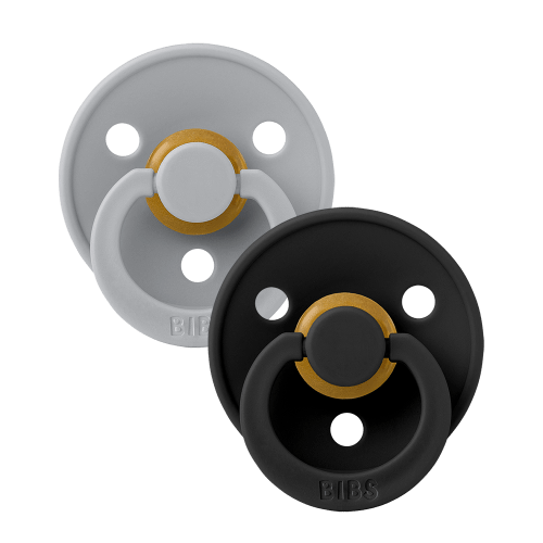 BIBS Colour 2 Pack Pacifiers - Cloud and Black, Size 3 – Bibsworld store US
