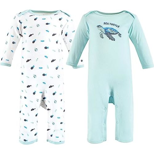 Touched by Nature Baby Girls' Organic Cotton Coveralls