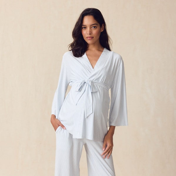 LAKE | Women | DreamModal® Pajamas | Fog Maternity Kimono Bundle