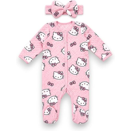 Hello Kitty Baby Pajamas and Onesies, Newborn Footie, Baby Girl Clothes