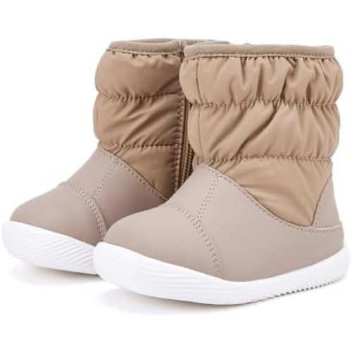 BMCiTYBM Baby Boy Girl Snow Boots Waterproof Winter Warm Booties Nonslip Lightweight Outdoor Shoes for First Walkers 6 9 12 18 24 Months(Infant/Toddler)