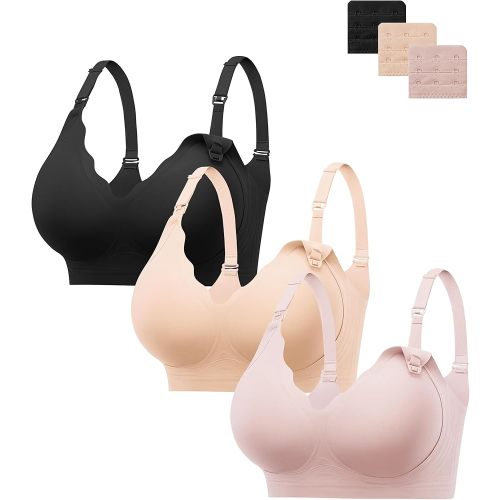 HBselect Nursing Bras for Breastfeeding Comfort Jelly Seamless Nursing Bra