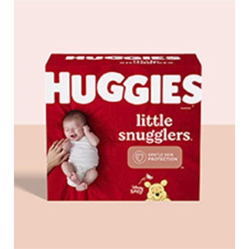 Baby Diapers Size 1 (8-14 lbs), 198ct, Huggies Little Snugglers Newborn Diapers - Size 1 (198 Count)