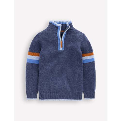 Heritage Half-zip Sweater-College Navy