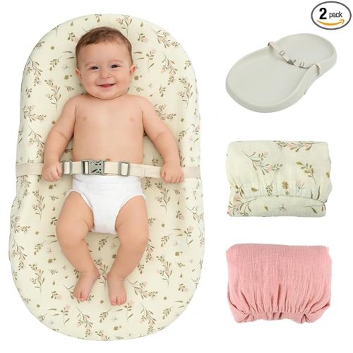 2 Pack Changing Pad Cover for Boys Girls,Ultra Soft Breathable Cotton Diaper Chang Table Covers,Diaper Change Table Sheets,Fit 32"x16" Contoured Changing Pad(Rose Floral,Blush Pink)