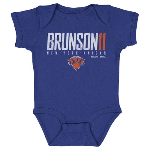 Infant New York Knicks Jalen Brunson 500 Level Blue Elite Bodysuit