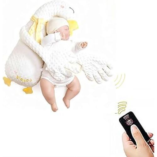 Baby Soothing Palm Infants Soother Plush Toy with Remote Control, Interactive Electronic Pet Plush Toy, Animal Shape Soothe Gift for Restful Sleep Palm, Expectant Mother,Pregnant Woman