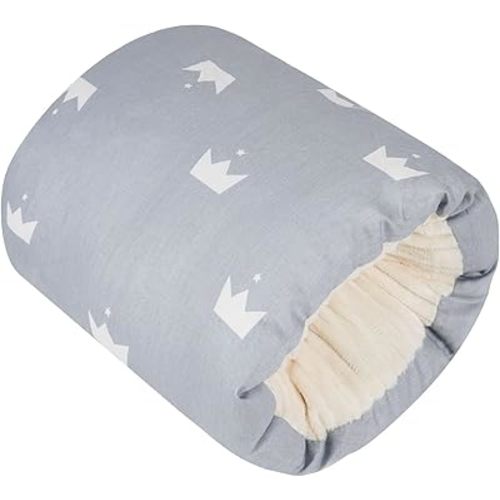 Baby Nursing Arm Pillow Breastfeeding Pillow,Soft Baby Nursing Arm Pillow Portable and Washable for Travel or Outdoor Use Can be Carried with You Essential Items(Grey Crown)