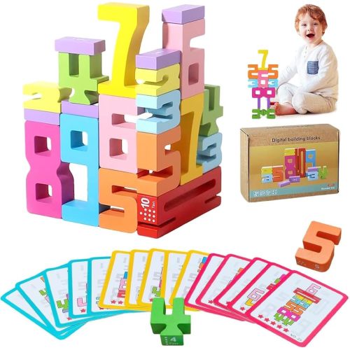 Montessori Wooden Number Builder Blocks