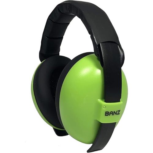 Baby BANZ Earmuffs Infant Hearing Protection Ages 0-2 Years The Best Earmuffs for Babies & Toddlers Industry Leading Noise Reduction Rating Block Noise ,Lime ,Medium
