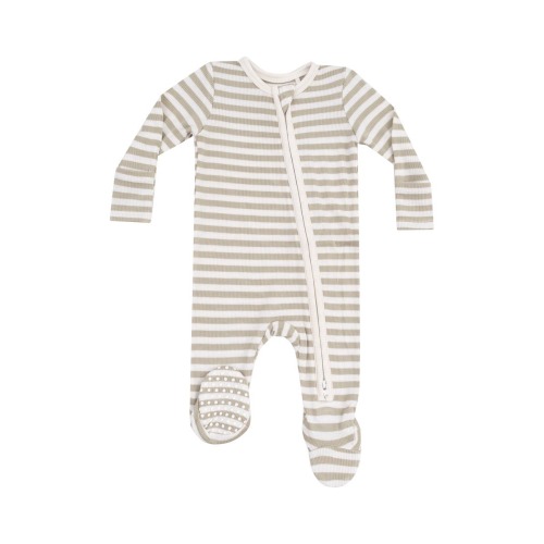 Stripe Zip Footie