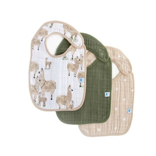 Cotton Muslin Classic Bib (3 Pk)