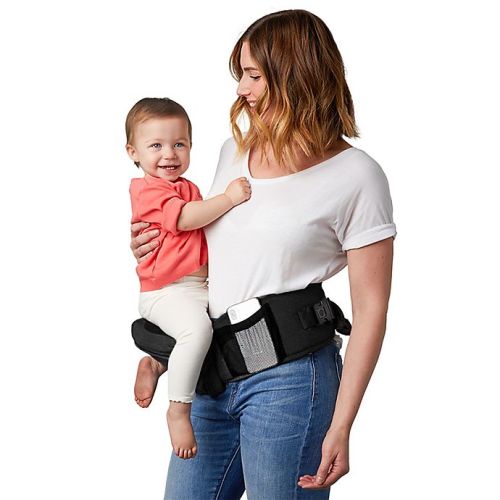 TushBaby Ergonomic Hip Seat Carrier in - Black