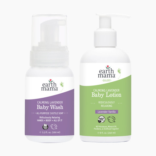 Earth Mama Baby Bath Bundle - Calming Lavender
