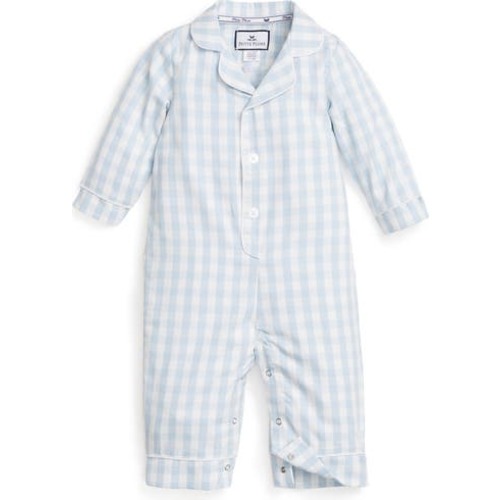 Gingham One-Piece Pajamas, 3-6M
