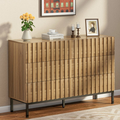 Latitude Run® Sevyn Endress 6 Drawer 43.3" W Double Dresser & Reviews | Wayfair