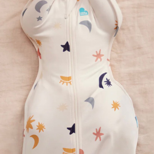 Swaddle Up™ 1.0 TOG Organic Cotton Buff Lunar