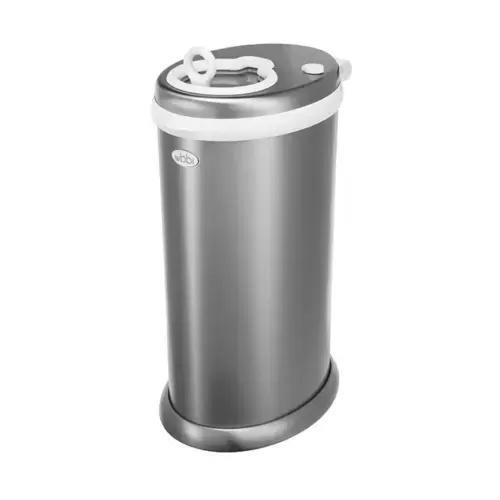 Steel Diaper Pail - Chrome by Ubbi