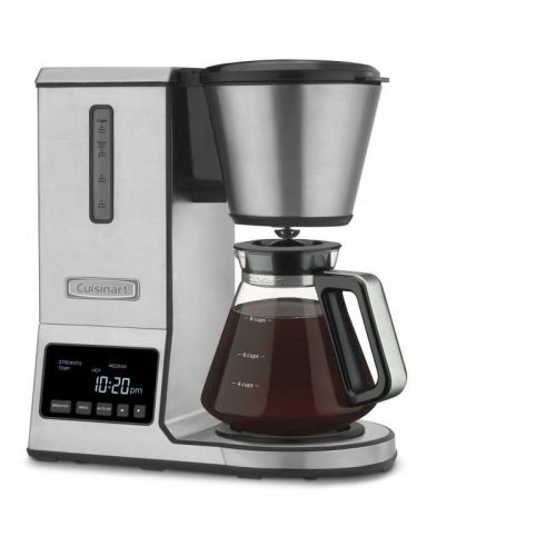 Cuisinart Pureprecision 8-cup Pour-over-coffee Brewer - Stainless Steel - Cpo-800p1: Scaa Certified, Digital Display, 1800w