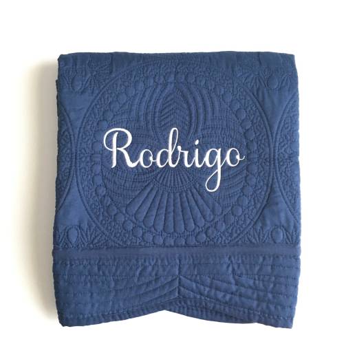 Personalized New Mom Baby Shower Gift - Custom Baby Name Heirloom Keepsake Quilt - Embroidered Monogram Blanket for Baby Girl or Boy