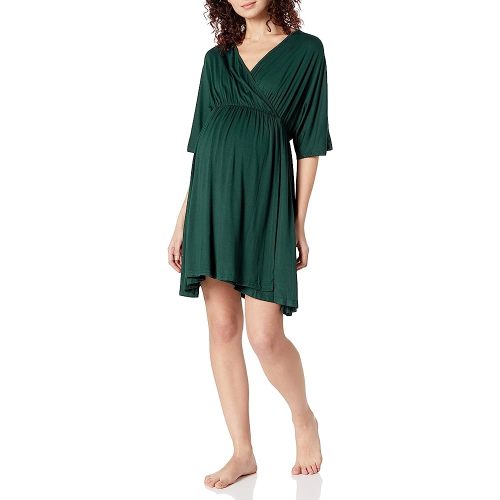 Ekouaer 3 in 1 Labor/Delivery/Hospital Gown Maternity Dress Nursing Nightgown Sleepwear for Breastfeeding