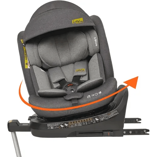 Jovikids 360° Rotatable Child Seat with Isofix, i-Size 40-150 cm (from Birth -12 Years) Baby Car Seat Reboarder with Reclining Function and Removable Canopy, ECE R129 : Amazon.de: Baby Products