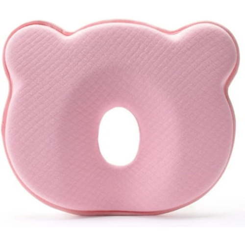 Soft and Cozy Pillow Cartoon Bear Memory Foam Donut Pillow Suitable for Small Boys and Girls, Pillow (Pink)
