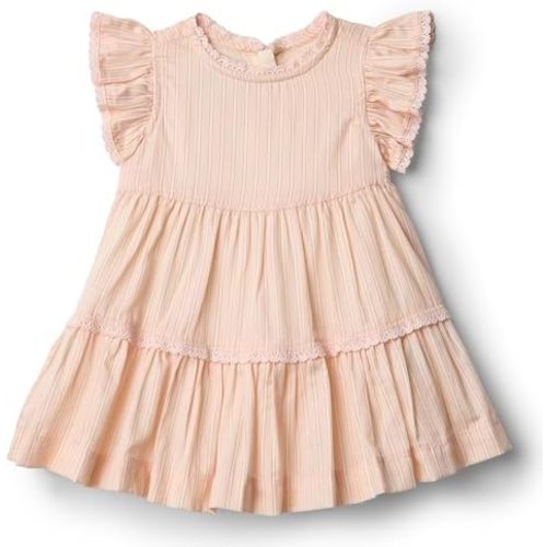 Amazon Essentials x Sofia Grainge Toddlers and Baby Girls' Woven Ruffle Sleeve Dress