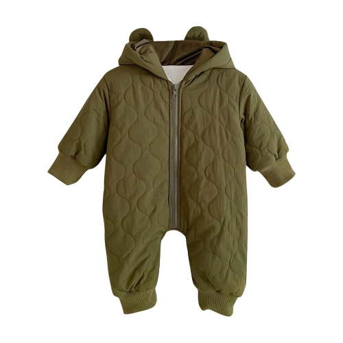 fatyb Newborn Winter Clothes Baby Zip up Snowsuit Warm Hooded Jumpsuit Comfy Outwear Coat for Boys Girls