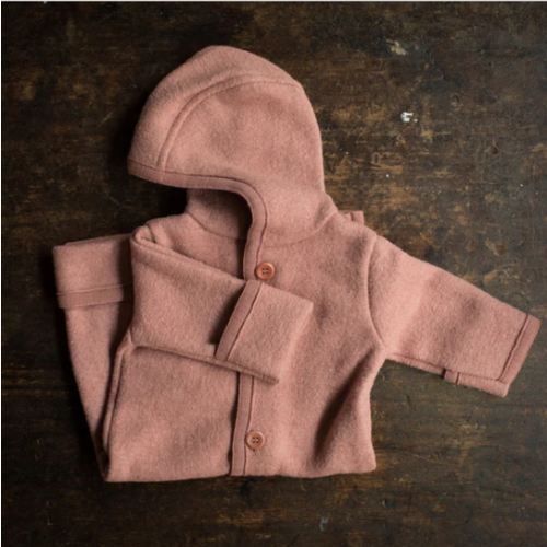 Baby & Kids Boiled Merino Wool Overall - Rose