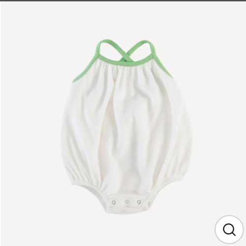 cross back bubble | coconut | organic cotton terry